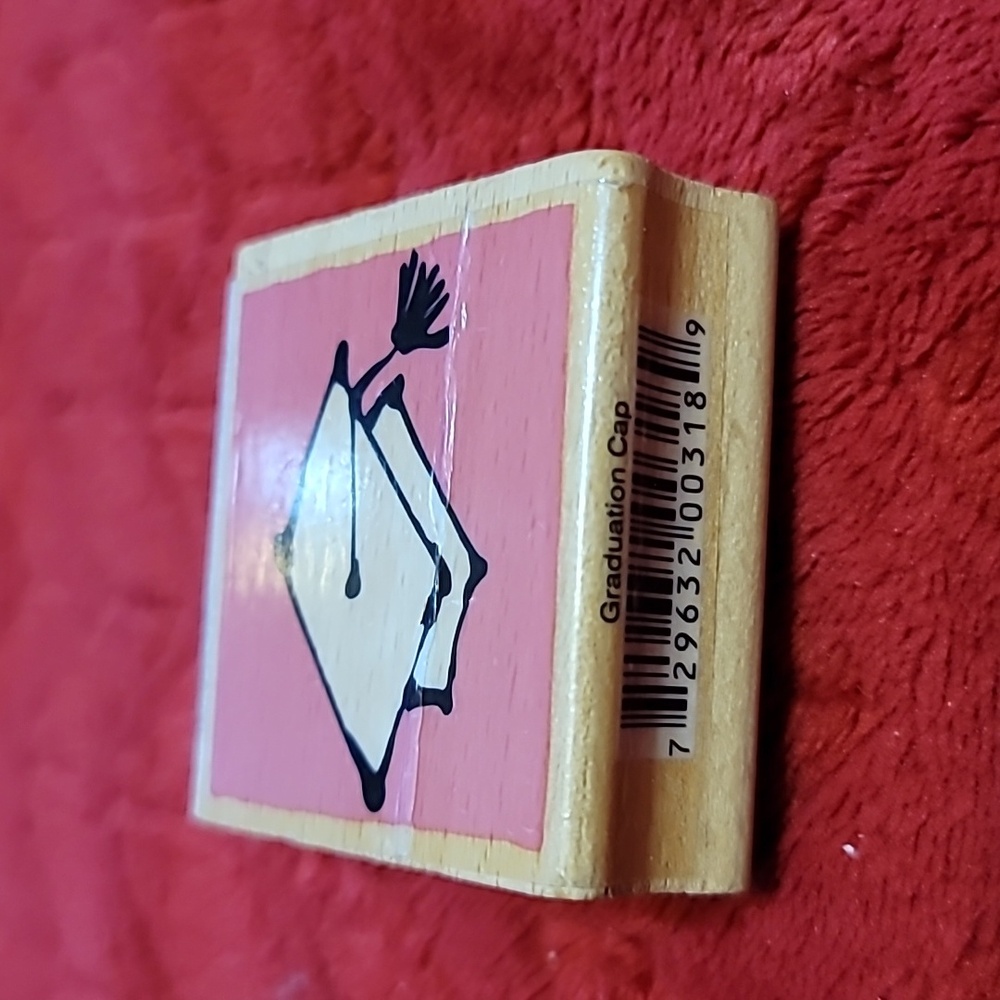 Graduation Cap wooden stamp